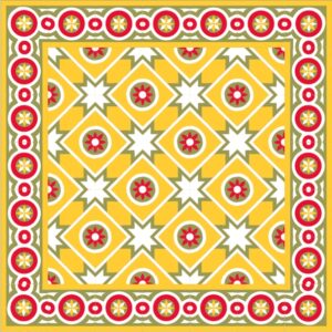 Mod 114 Ref 167 Faixa Estrella Amarelo Verde Caqui Rojo e Branco