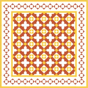 Mod 50 Ref 163 Faixa Triangulos Branco Amarelo Caldera